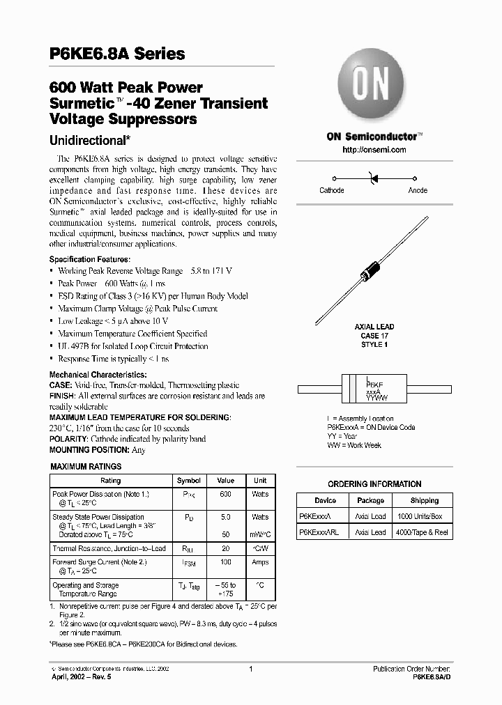 P6KE100A_1155890.PDF Datasheet