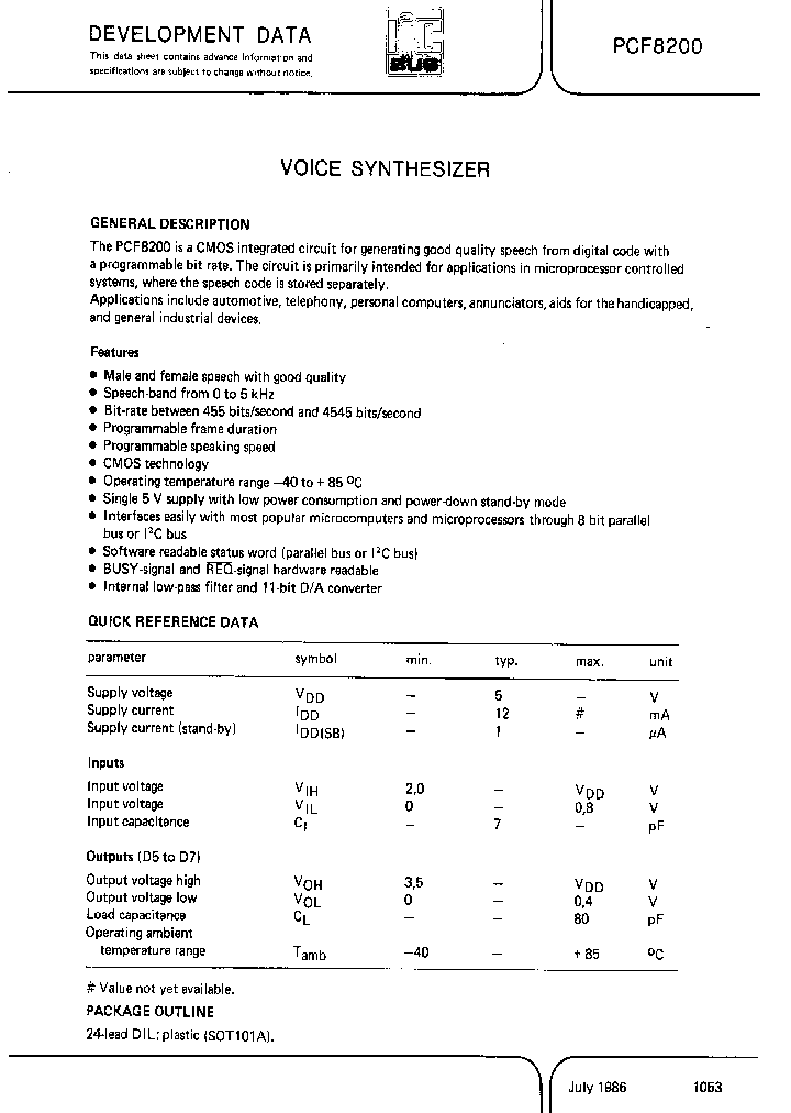 PCF8200_1294288.PDF Datasheet