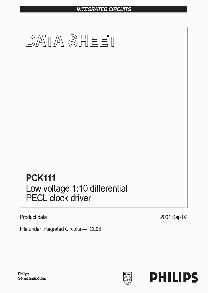 PCK111BD_1294405.PDF Datasheet