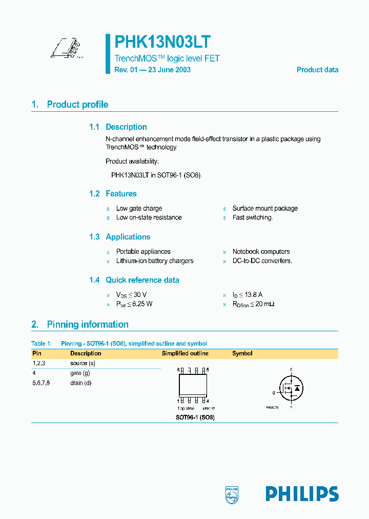 PHK13N03LT_1295481.PDF Datasheet