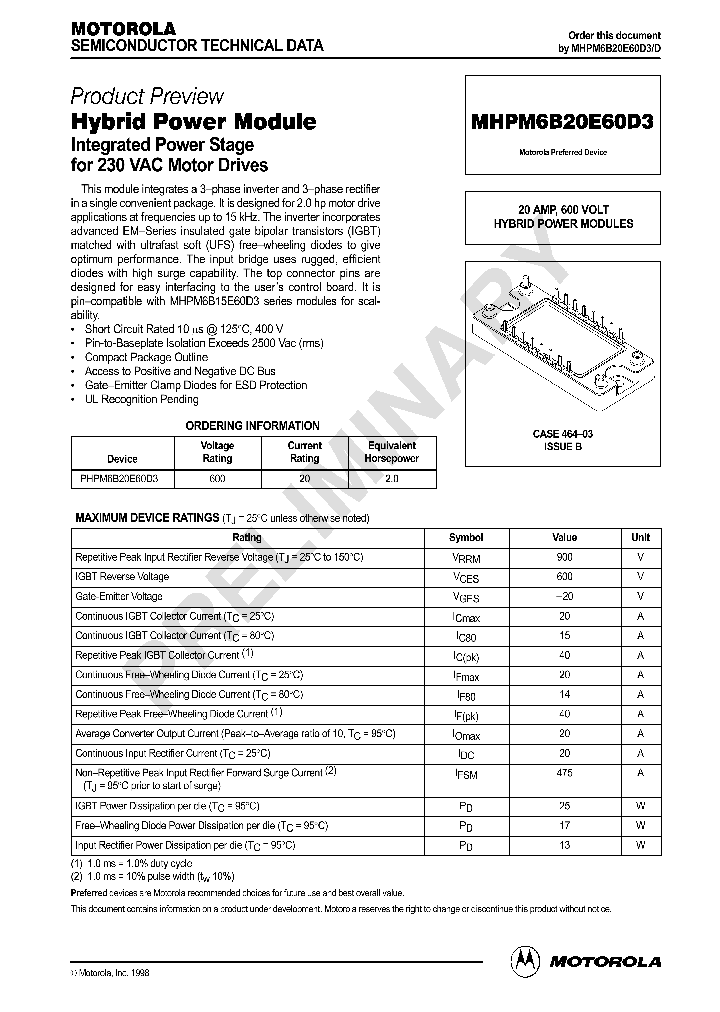 PHPM6B20E60D3_1295638.PDF Datasheet