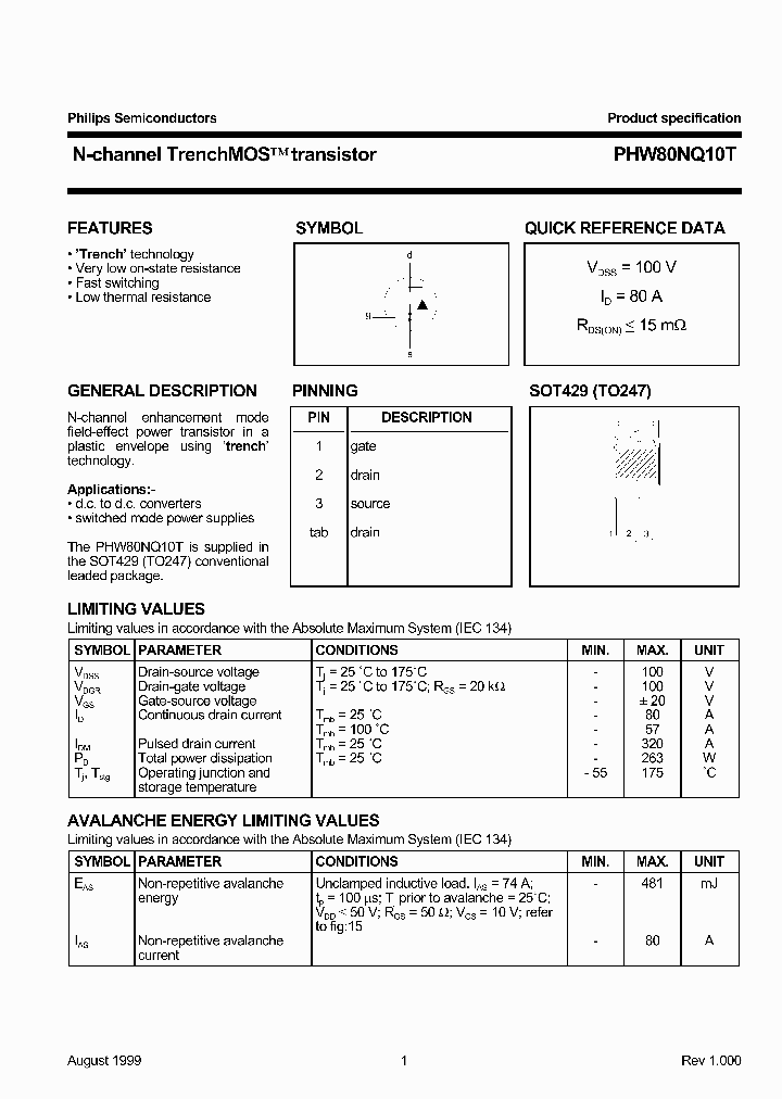 PHW80NQ10T_1295665.PDF Datasheet