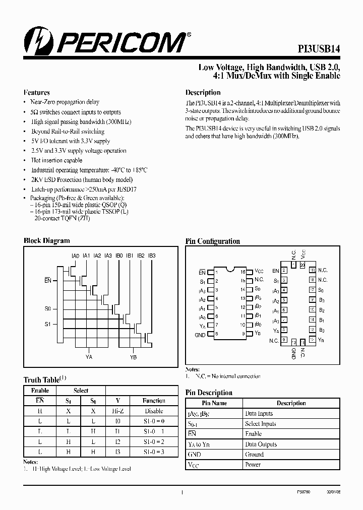 PI3USB14ZHE_1295801.PDF Datasheet