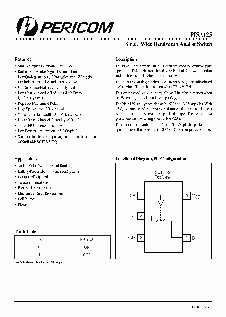 PI5A125TX_1295835.PDF Datasheet