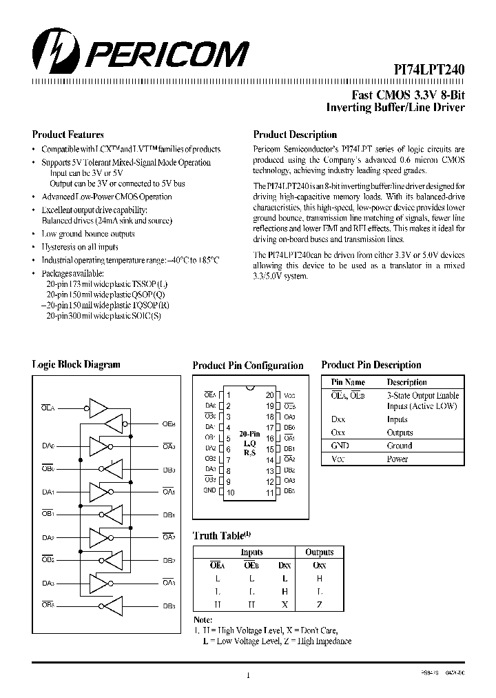 PI74LPT240C_1296013.PDF Datasheet