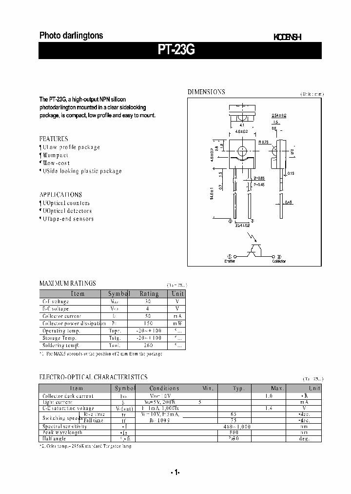 PT-23G_1297964.PDF Datasheet
