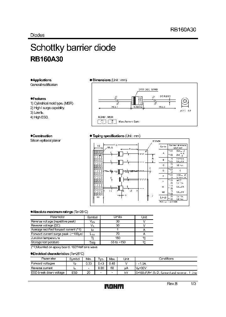 RB160A301_1117395.PDF Datasheet