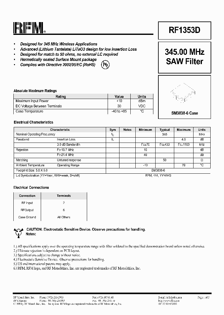 RF1353D_1301195.PDF Datasheet