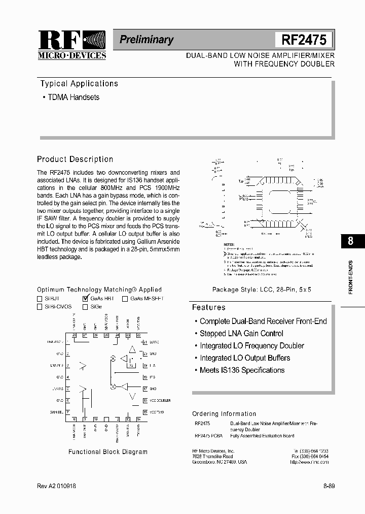 RF2475_1301365.PDF Datasheet