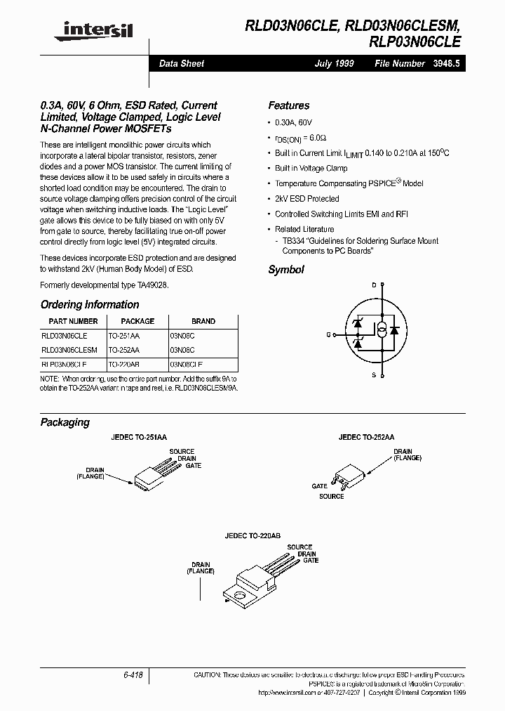 RLP03N06CLE_1302077.PDF Datasheet