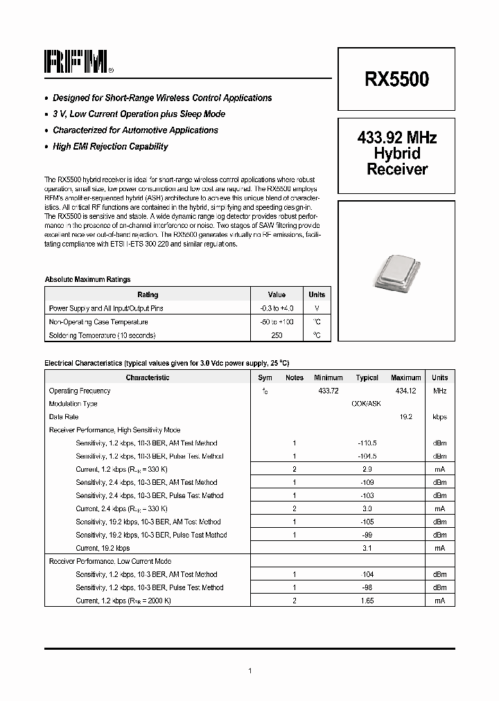 RX5500_1303109.PDF Datasheet