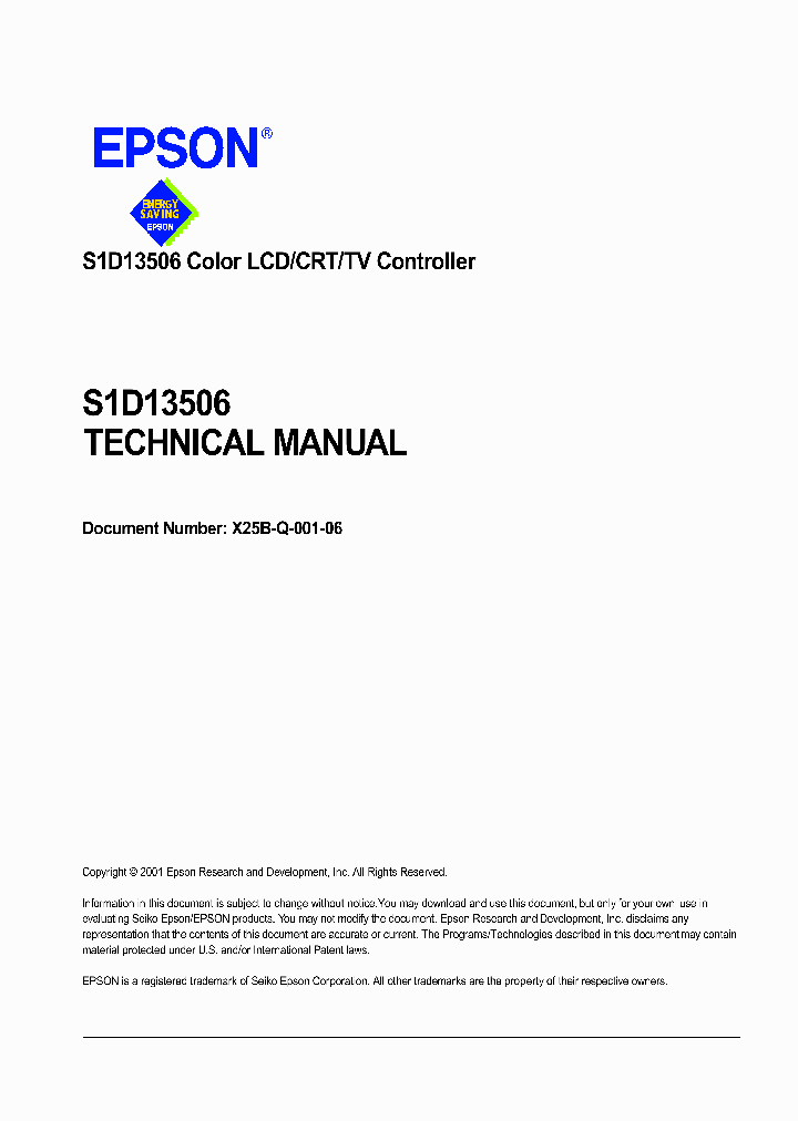 S1D13506_1087545.PDF Datasheet