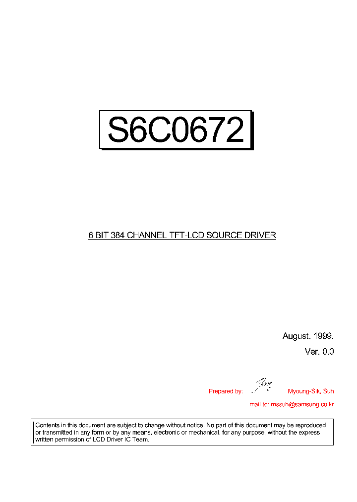 S6C0672_1304109.PDF Datasheet