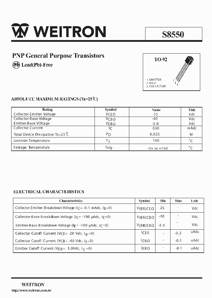S8550_1098606.PDF Datasheet