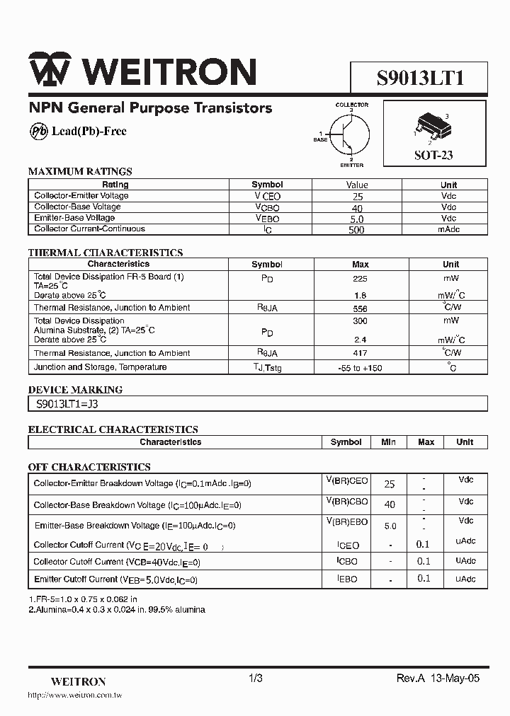 S9013LT1_1304322.PDF Datasheet