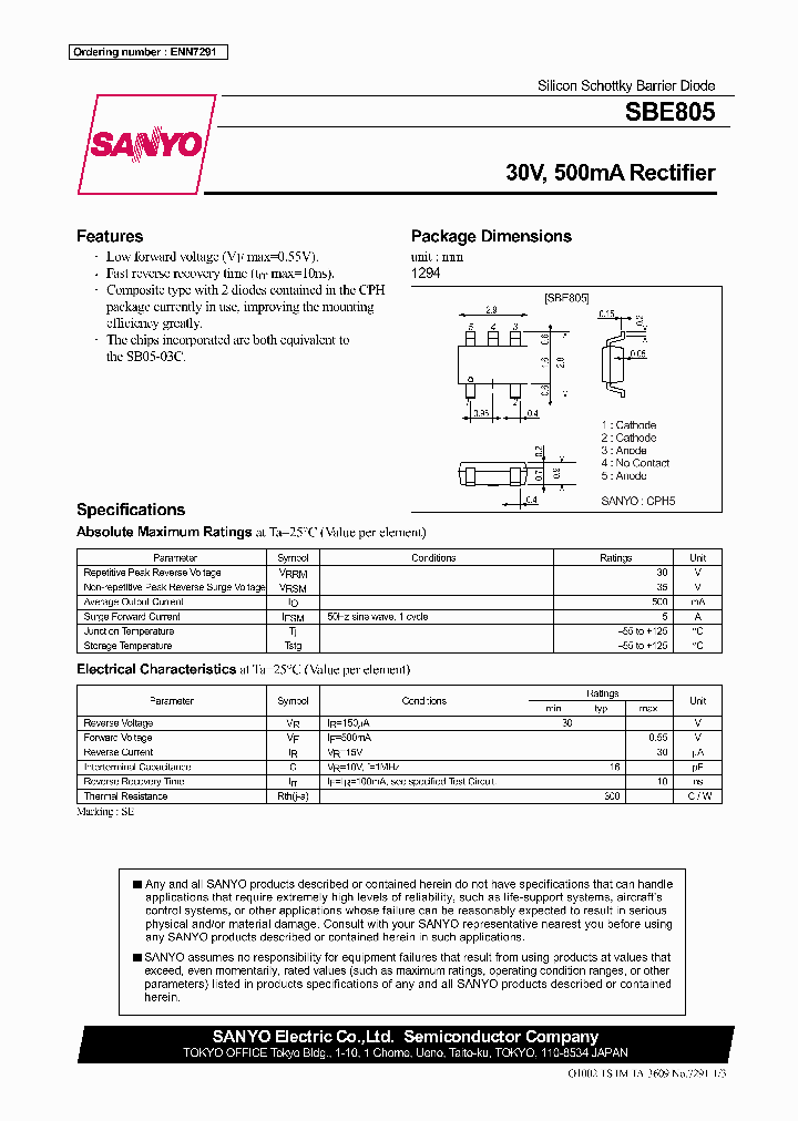 SBE805_1101825.PDF Datasheet