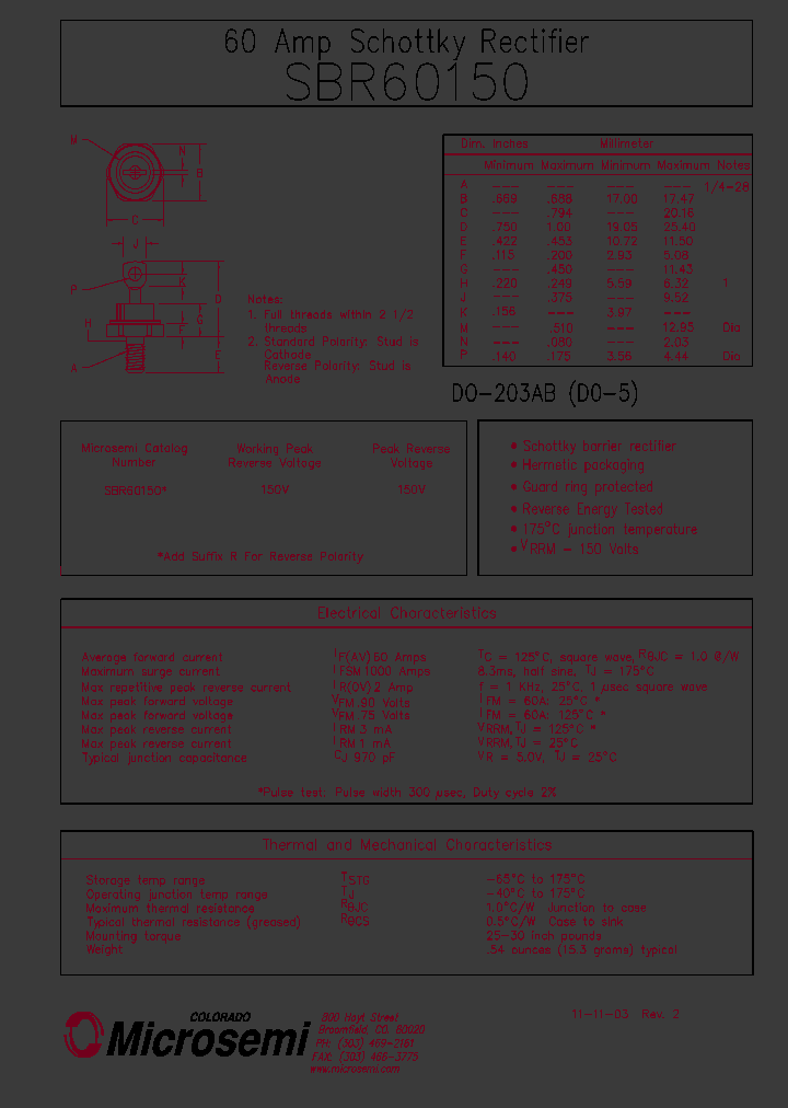 SBR60150_1305427.PDF Datasheet