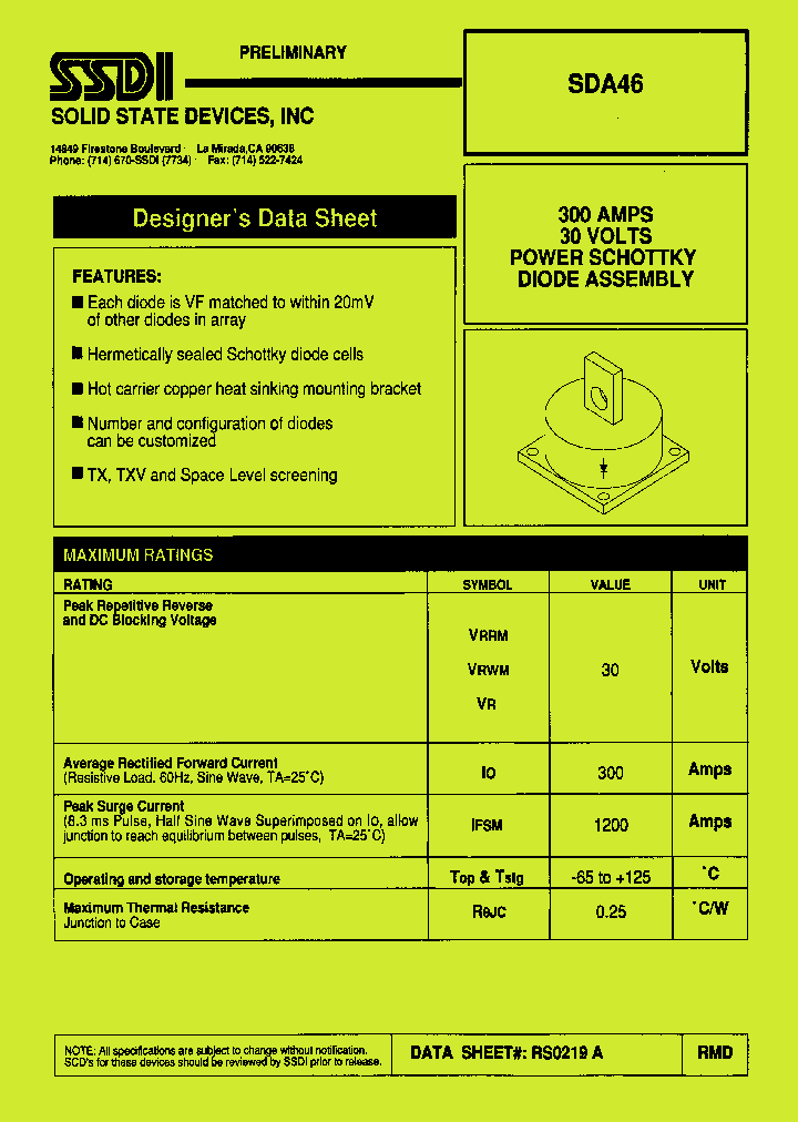 SDA46_1306443.PDF Datasheet