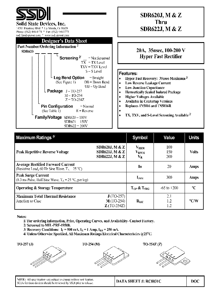 SDR622Z_1306671.PDF Datasheet