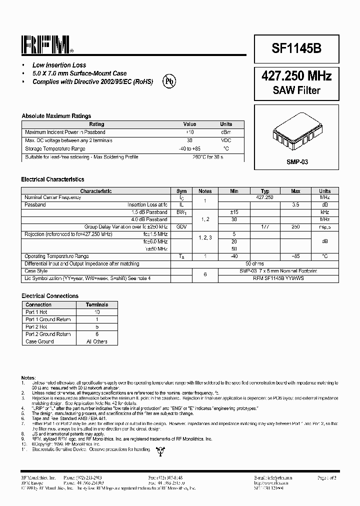 SF1145B_1068919.PDF Datasheet