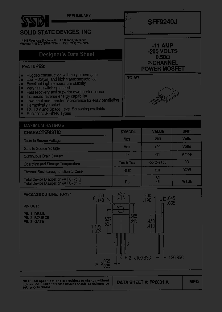 SFF9240J_1307544.PDF Datasheet