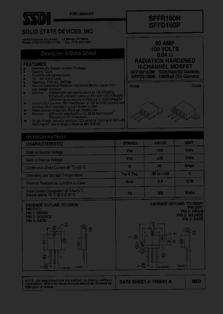 SFFR160P_1307551.PDF Datasheet