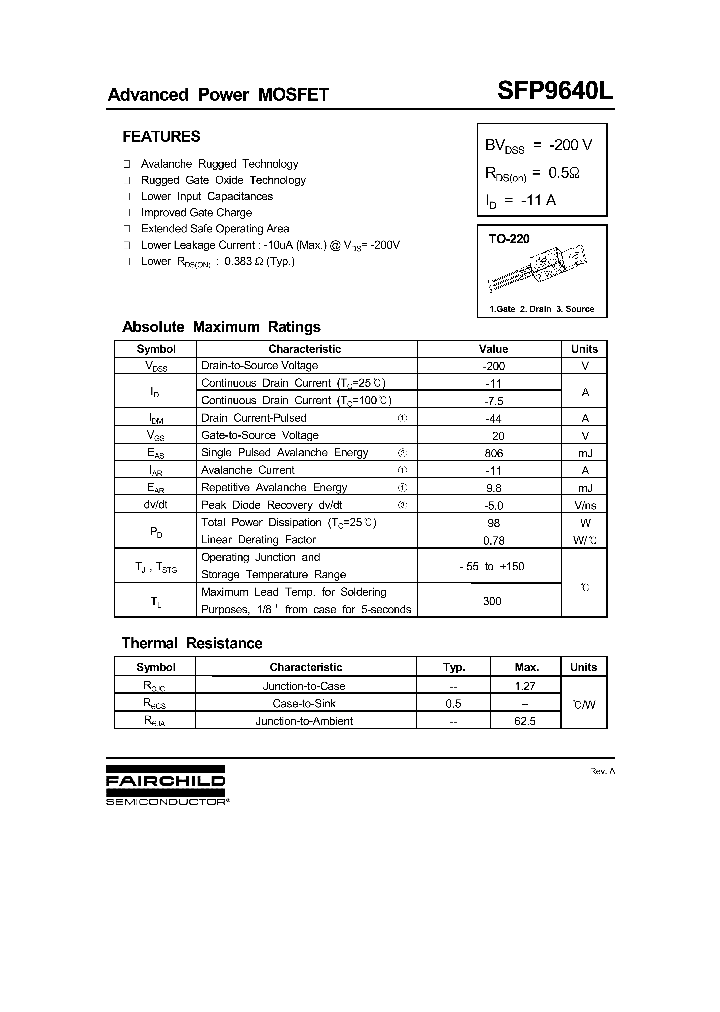 SFP9640L_1307744.PDF Datasheet