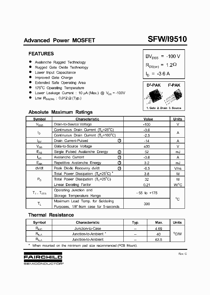 SFWI9510_1307885.PDF Datasheet