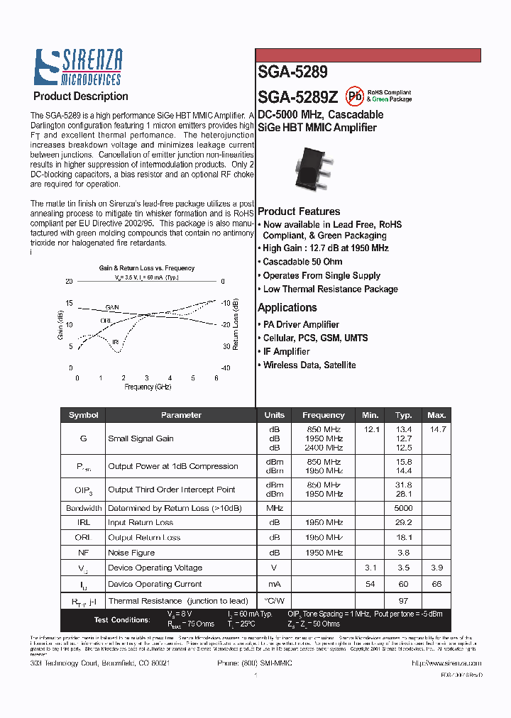 SGA-5289_1114563.PDF Datasheet