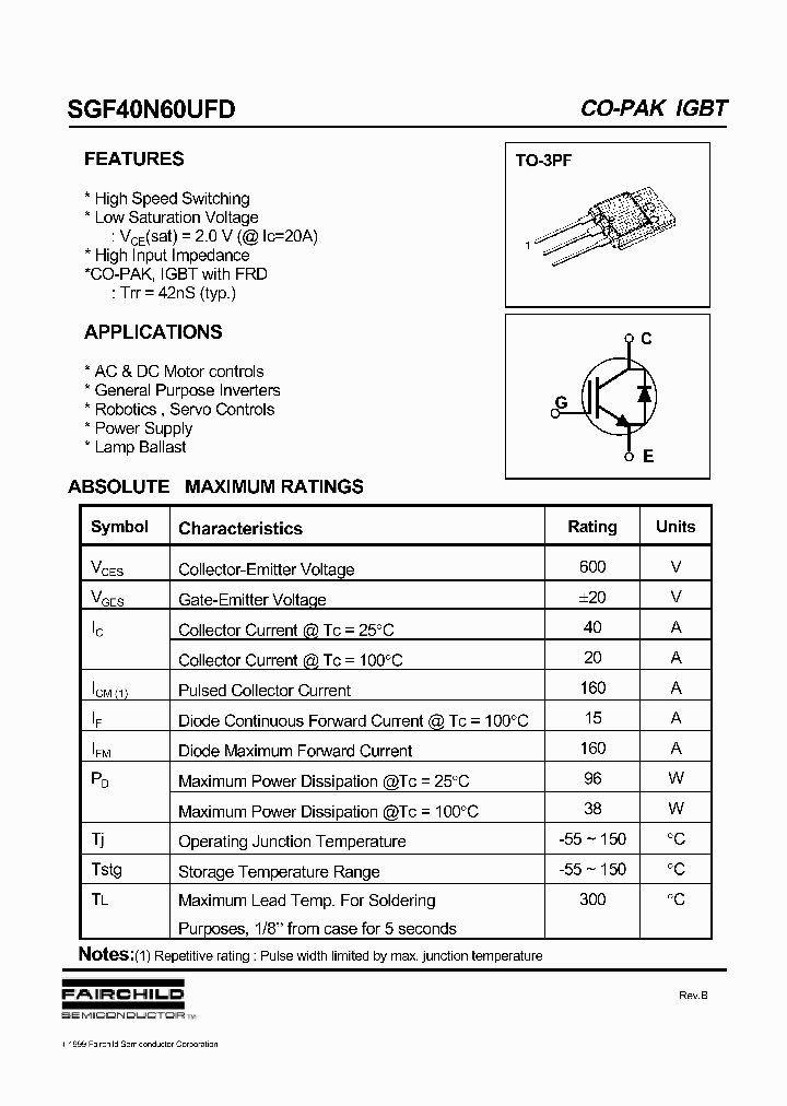 SGF40N60UFD_1308180.PDF Datasheet