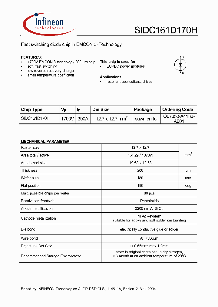 SIDC161D170H_1309372.PDF Datasheet