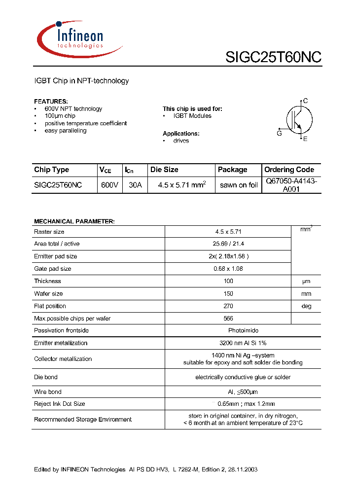 SIGC25T60NC_1309446.PDF Datasheet