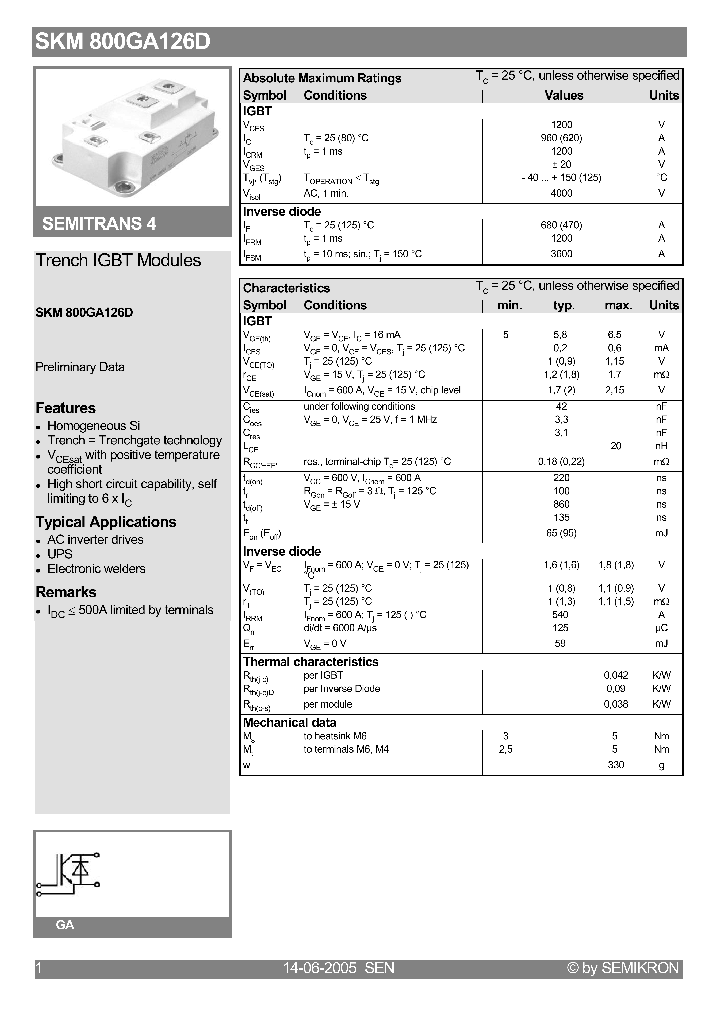 SKM800GA126D_1309885.PDF Datasheet