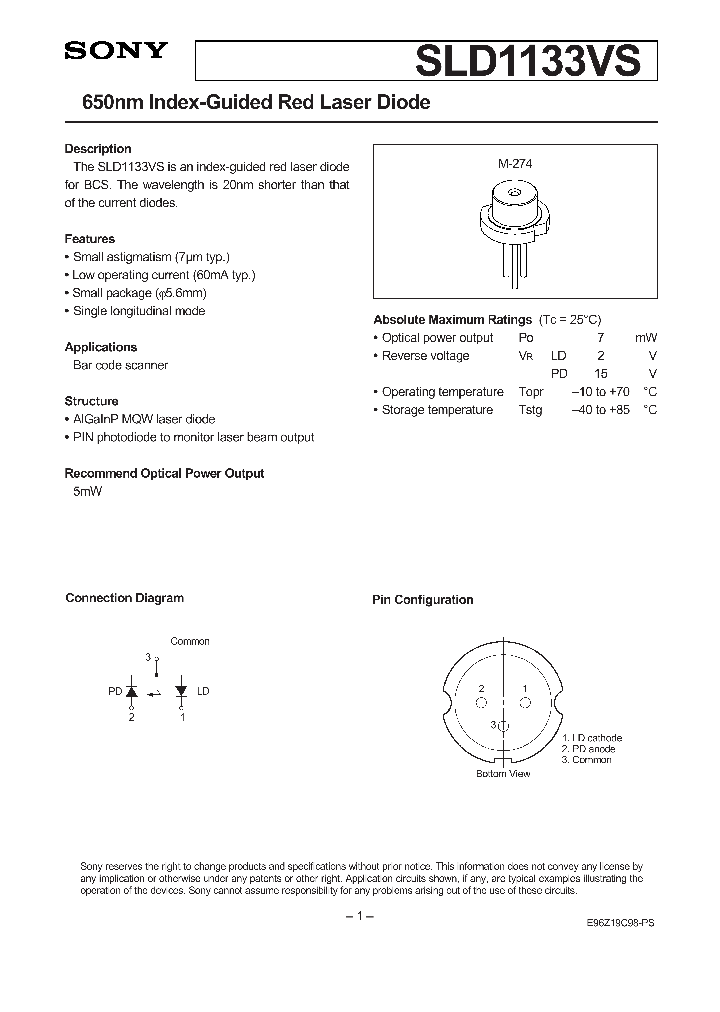 SLD1133VS_1310329.PDF Datasheet