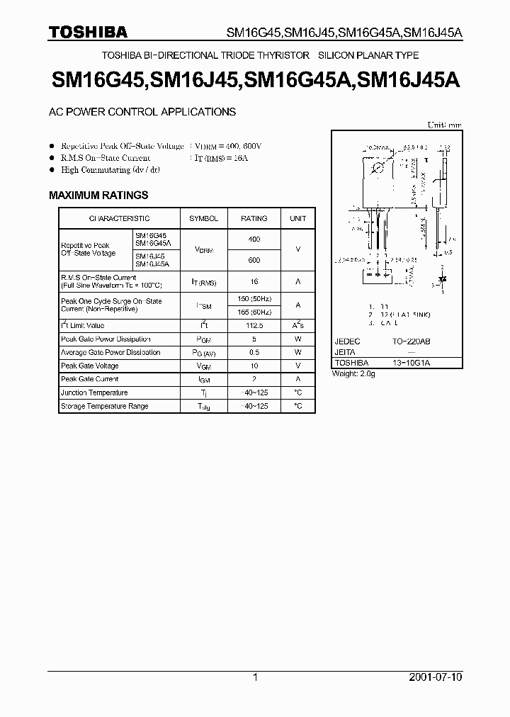 SM16J45A_1310550.PDF Datasheet