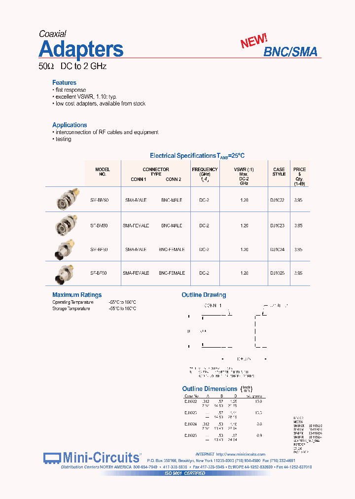 ADAPTERSBNCSMA_1158886.PDF Datasheet