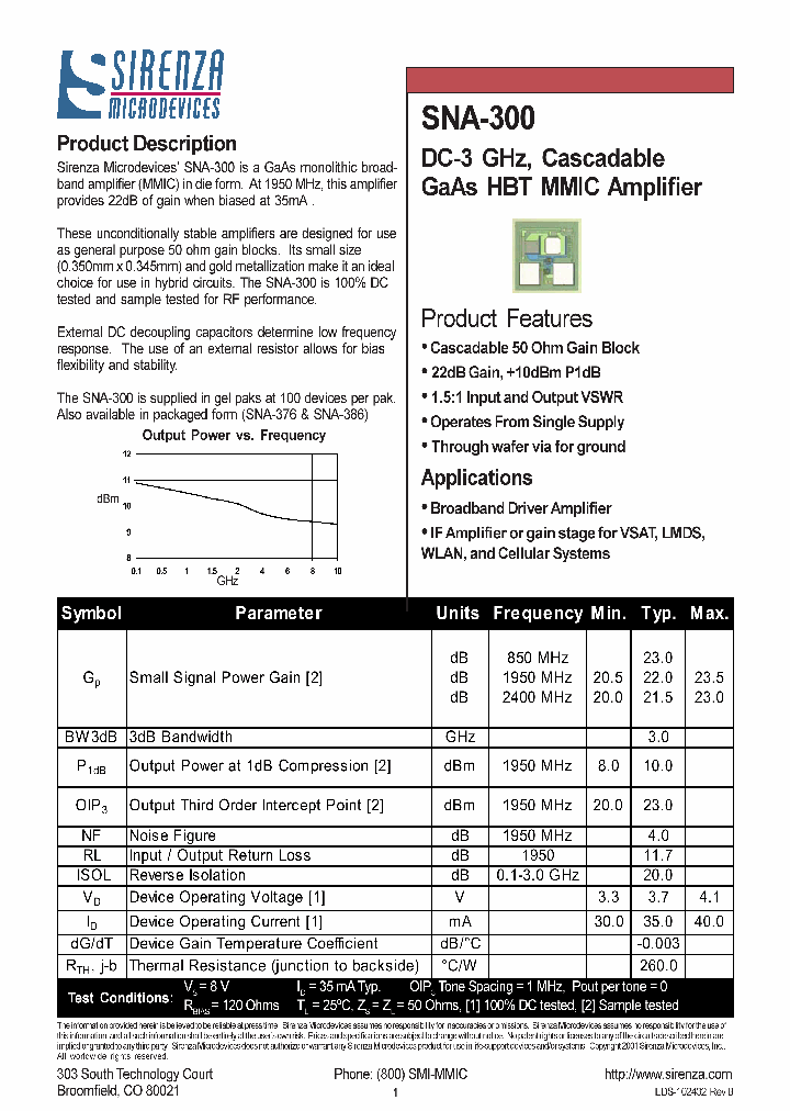 SNA-300_1114529.PDF Datasheet
