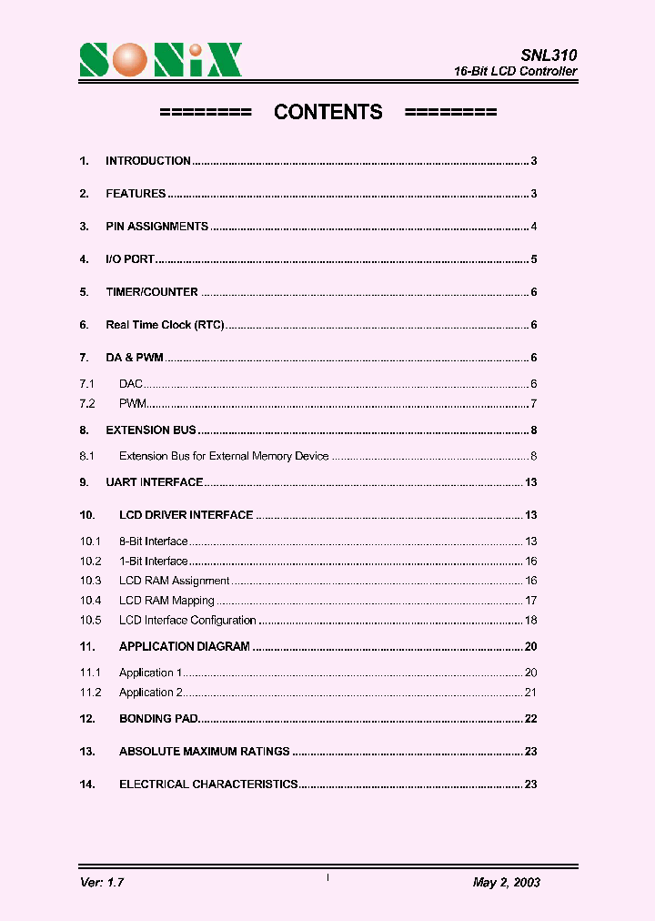 SNL310_1314609.PDF Datasheet