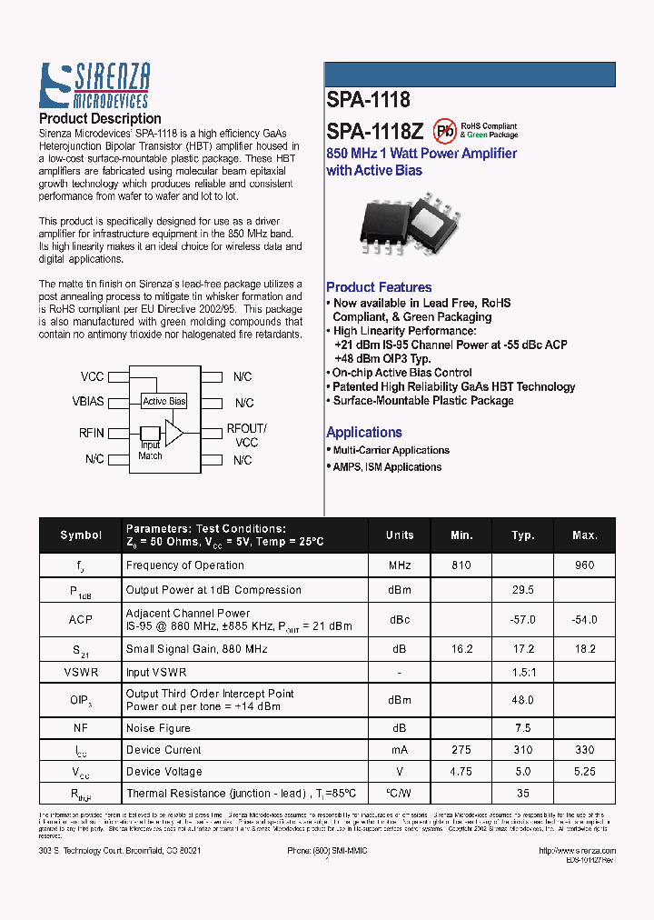 SPA-1118_1088604.PDF Datasheet