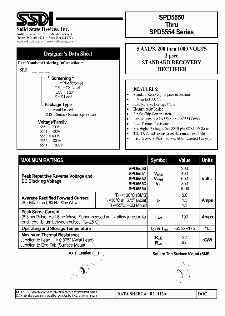 SPD5554TXV_1315400.PDF Datasheet