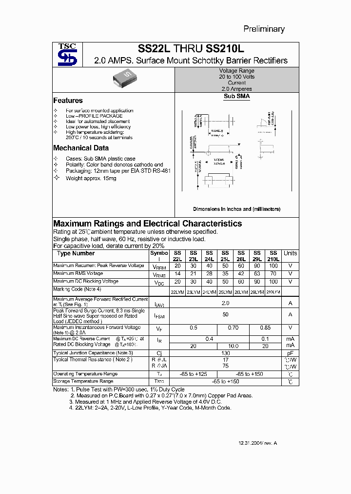SS29L_1316490.PDF Datasheet