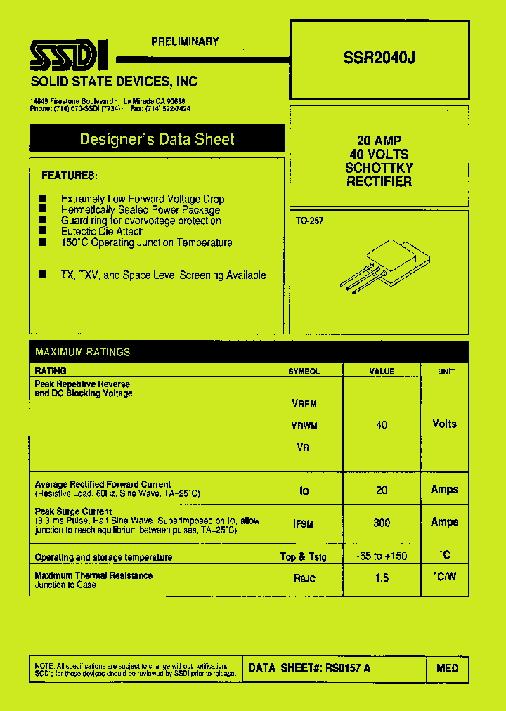 SSR2040J_1316919.PDF Datasheet