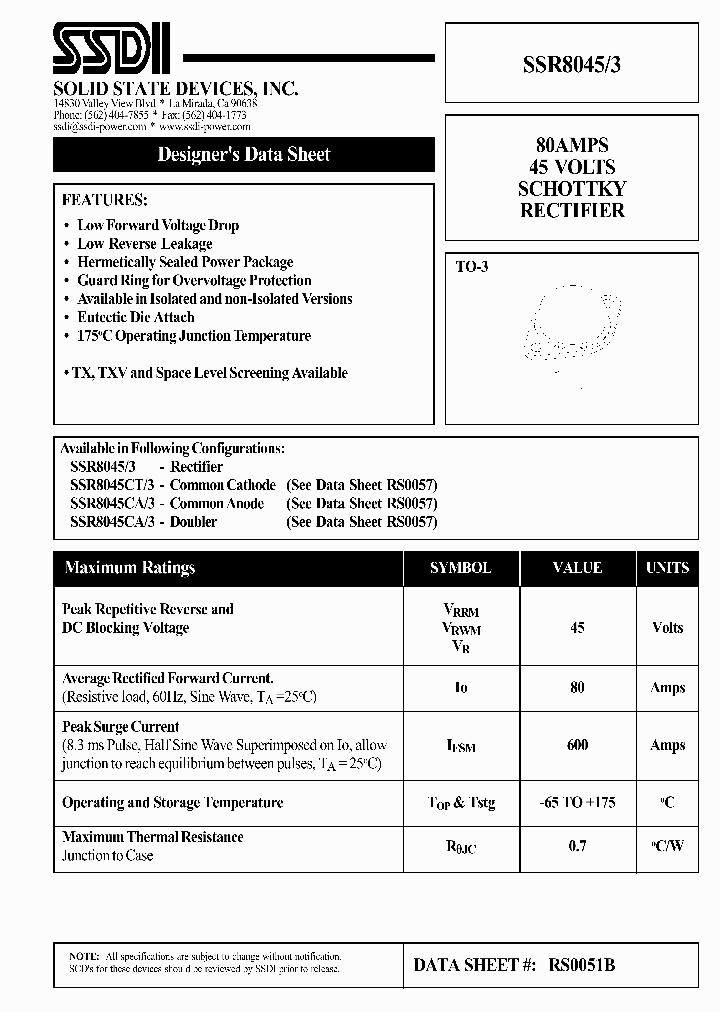 SSR8045-3_1316933.PDF Datasheet