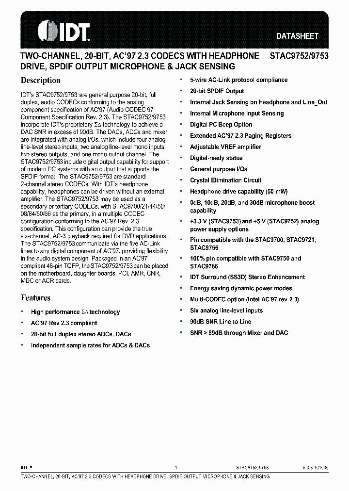 STAC9752_1137292.PDF Datasheet