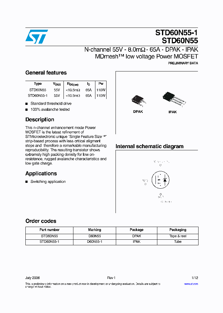 STD60N55_1102039.PDF Datasheet