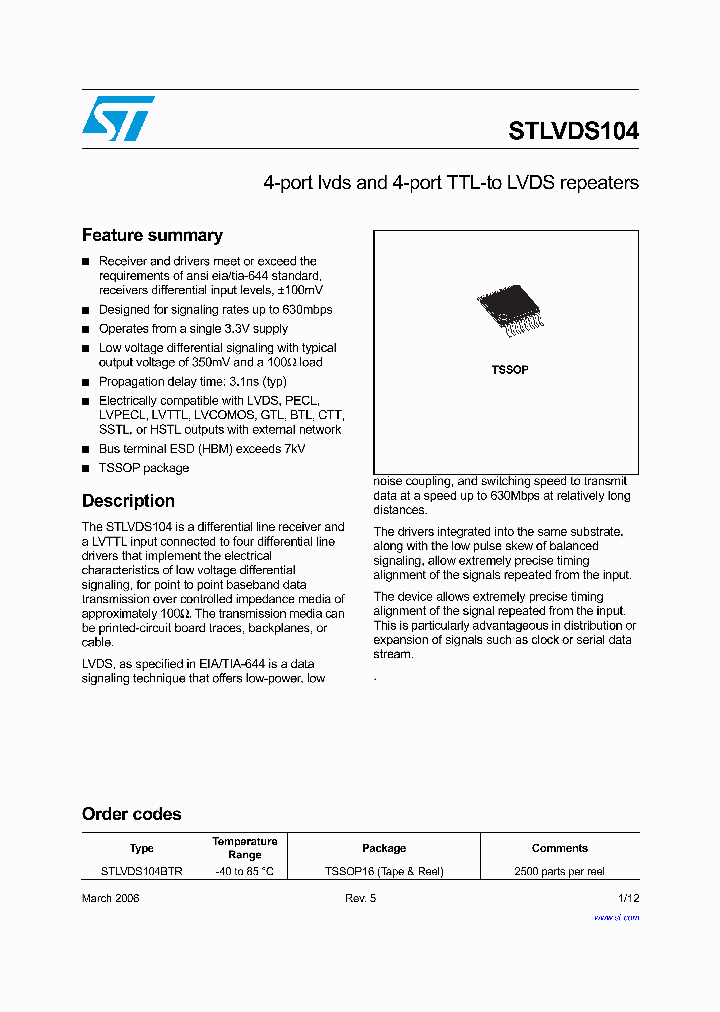 STLVDS10406_1027755.PDF Datasheet