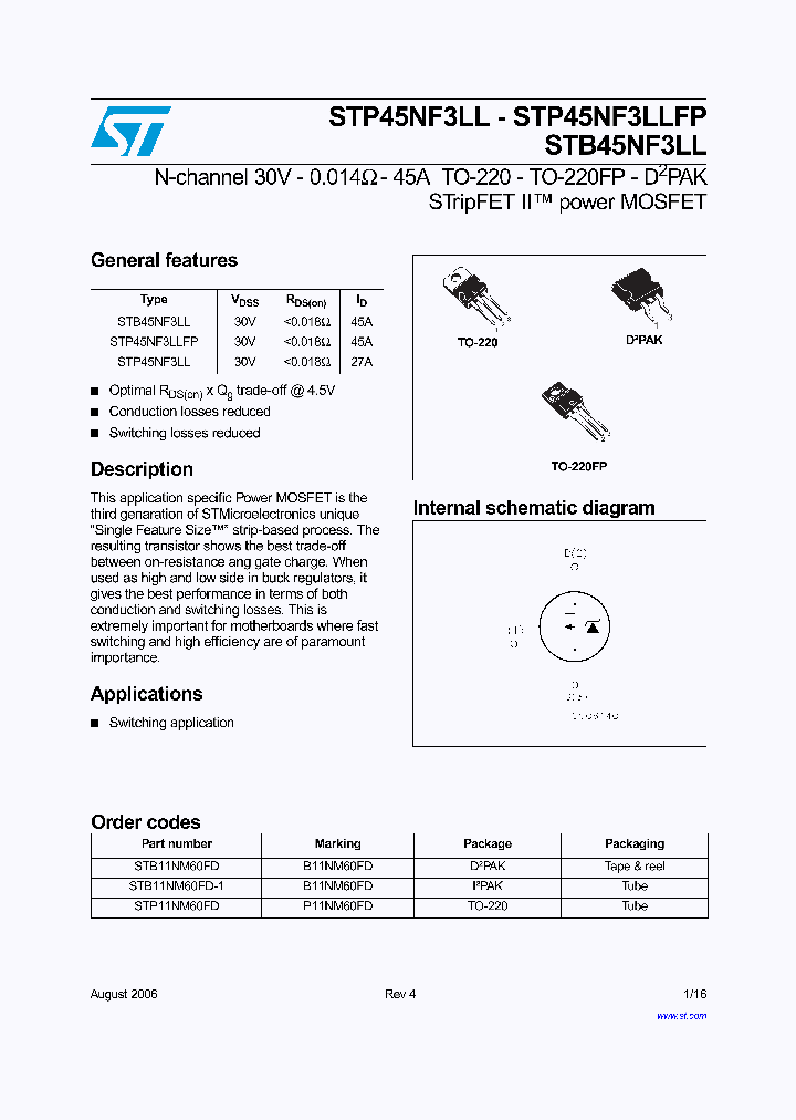 STP45NF3LL06_1318986.PDF Datasheet