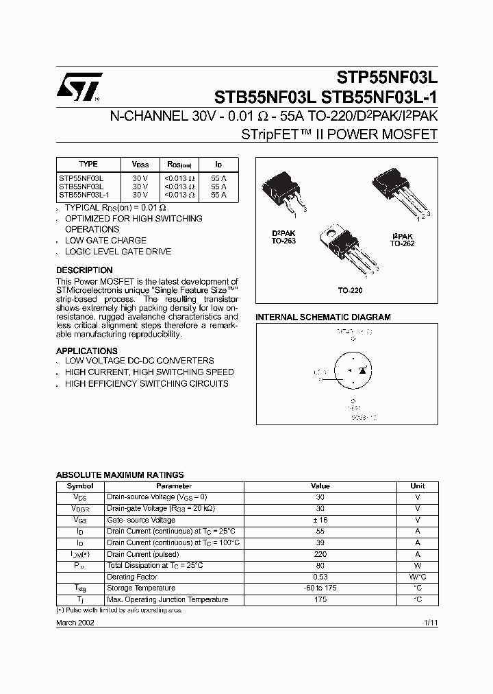 STB55NF03L-1_1055003.PDF Datasheet