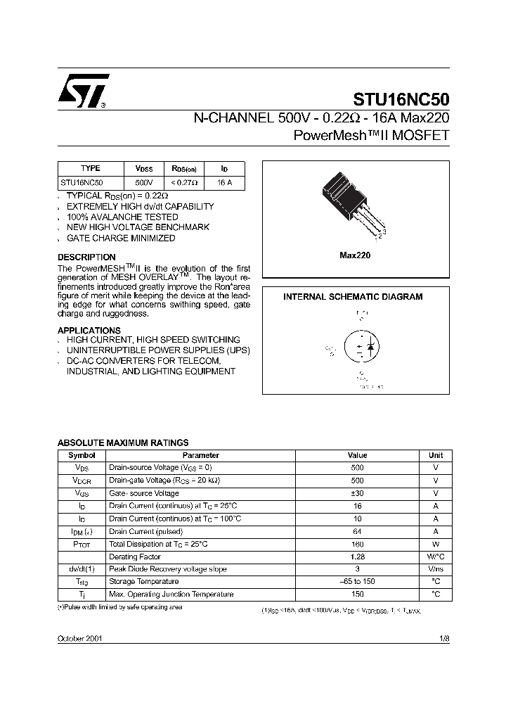 STU16NC50_1113859.PDF Datasheet