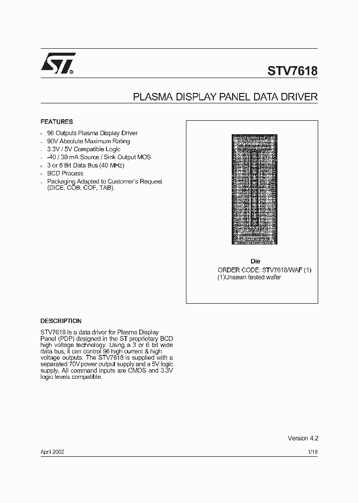 STV7618WAF_921622.PDF Datasheet